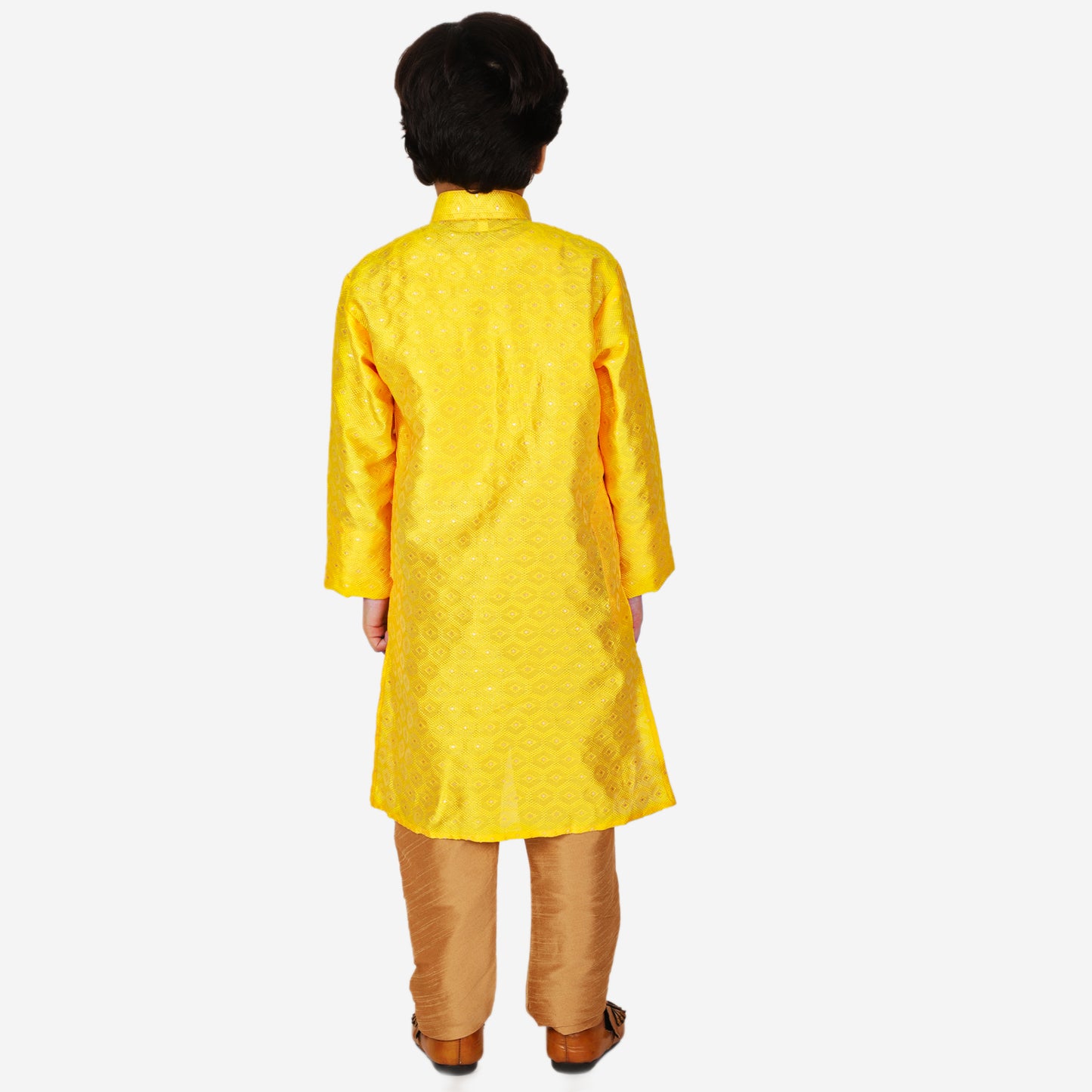 Pro Ethic Kurta Pajama For Boys 1 To 16 Years | Silk | Traditional Ethnic Wear | Yellow (S-194)