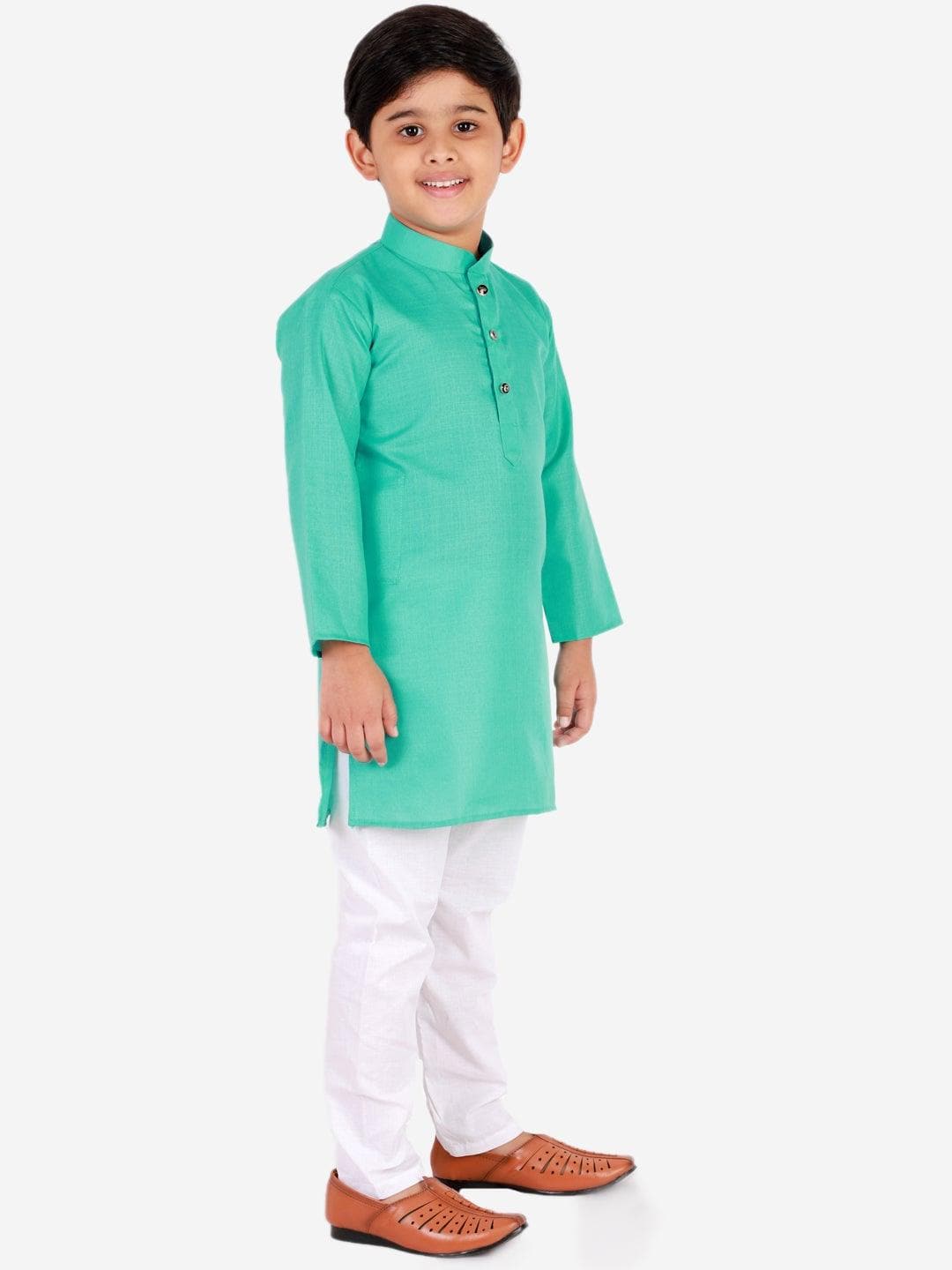 Pro Ethic Ethnic Wear Cotton Self Design Kurta Pajama Set for Kids and Boys #S-122