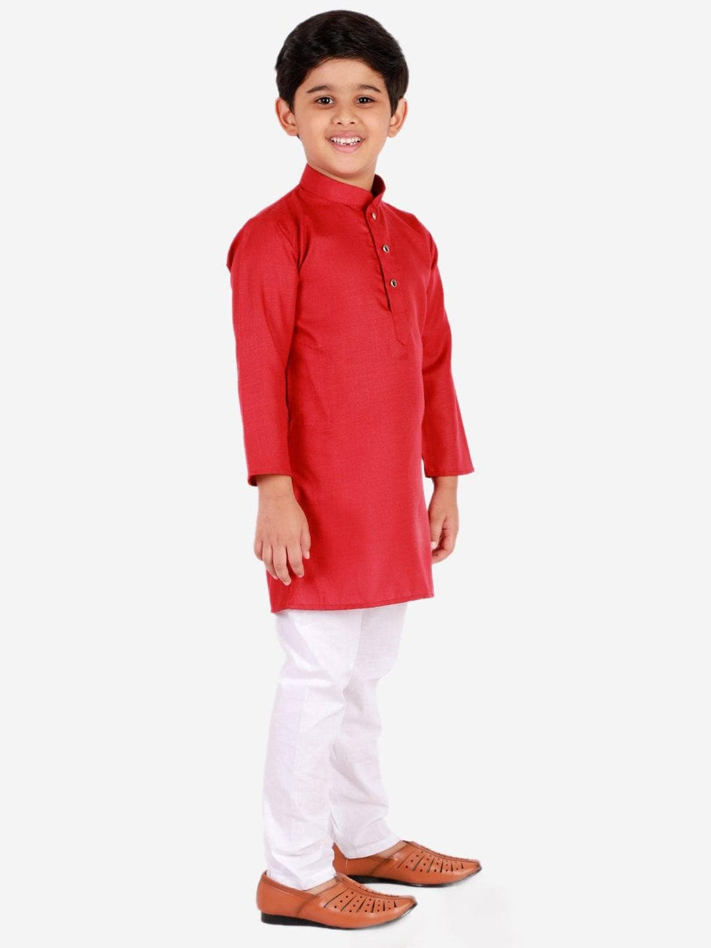 Pro Ethic Ethnic Wear Cotton Self Design Kurta Pajama Set for Kids and Boys #S-122