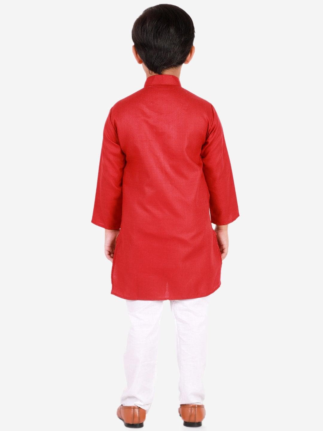 Pro Ethic Ethnic Wear Cotton Self Design Kurta Pajama Set for Kids and Boys #S-122