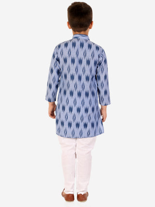 Pro Ethic Cotton Kurta Pajama For Boys Blue Printed S-154