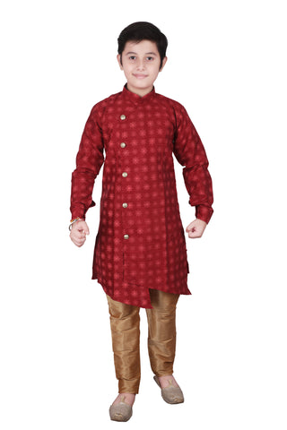 Pro Ethic Maroon Kurta Pajama For Boys Kids Ethnic Wear S-139