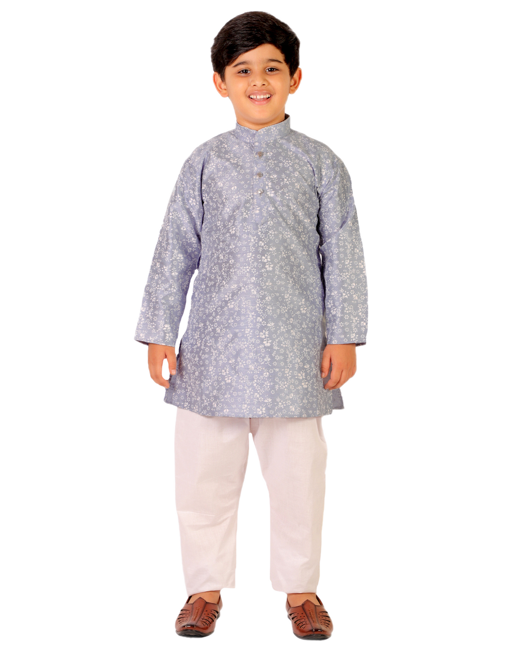 Pro Ethic Boys Kurta Pajama Set Cotton Solid Design Sky Blue (S-171)