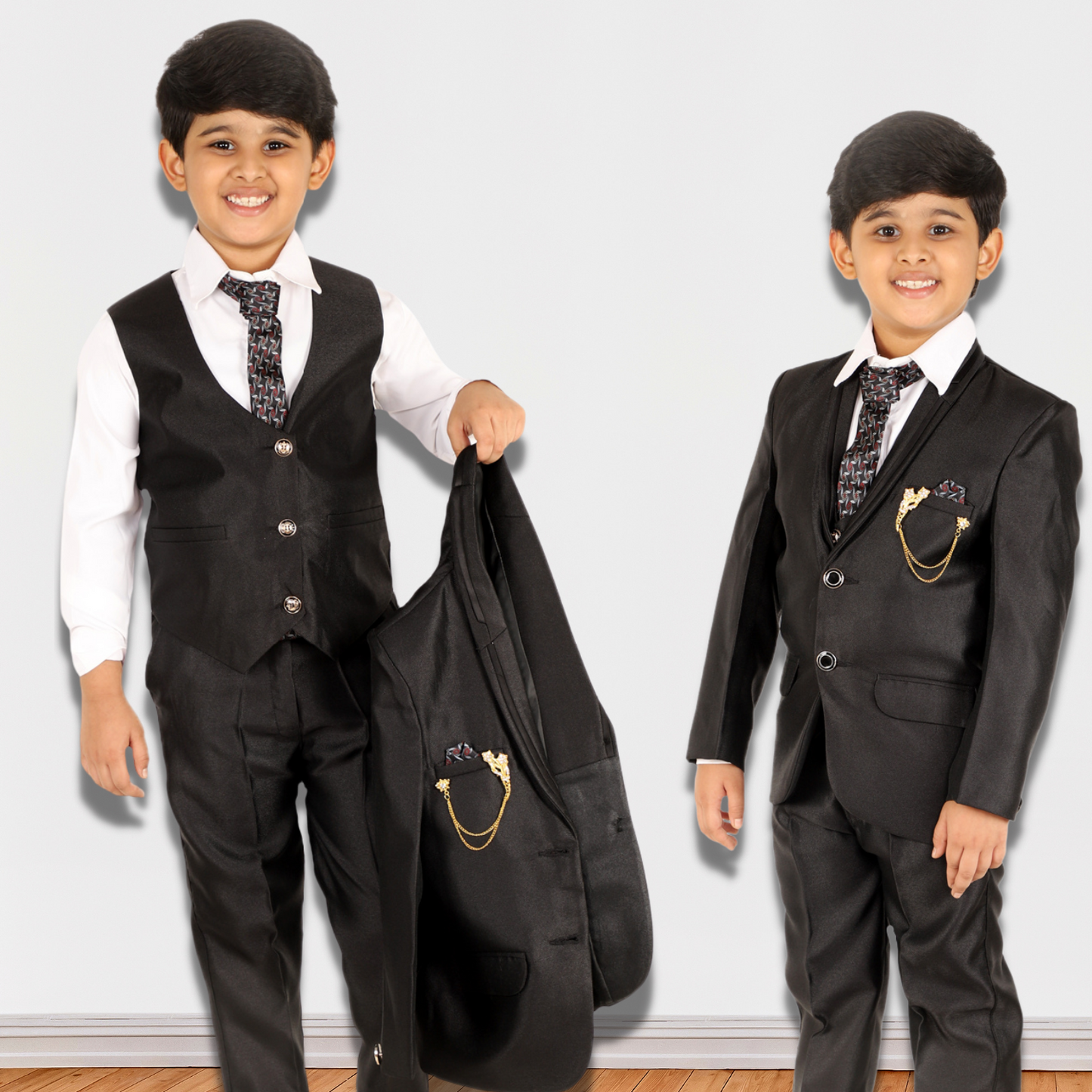 Pro Ethic Five Piece Suit For Boys Black T-127