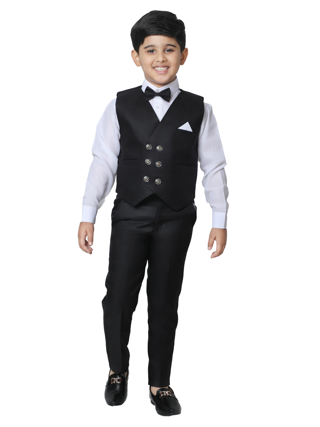 Pro Ethic Three Piece Suit For Boys Black T-130