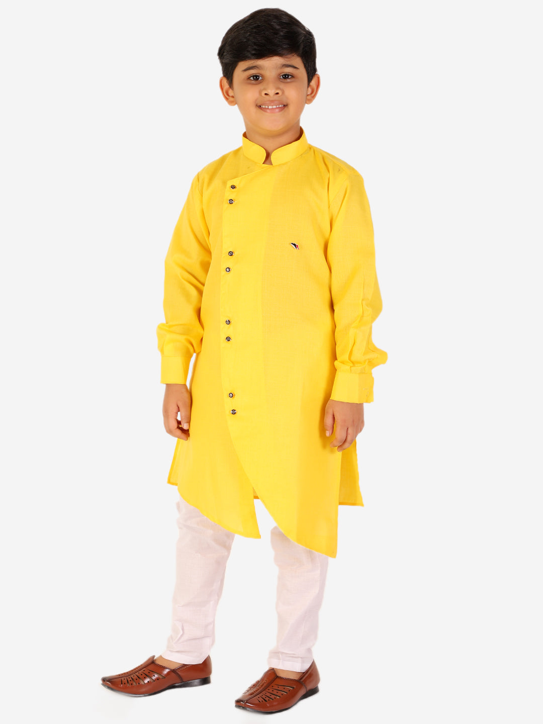 Pro Ethic Kurta Pajama For Boys - Cotton - Yellow S-109