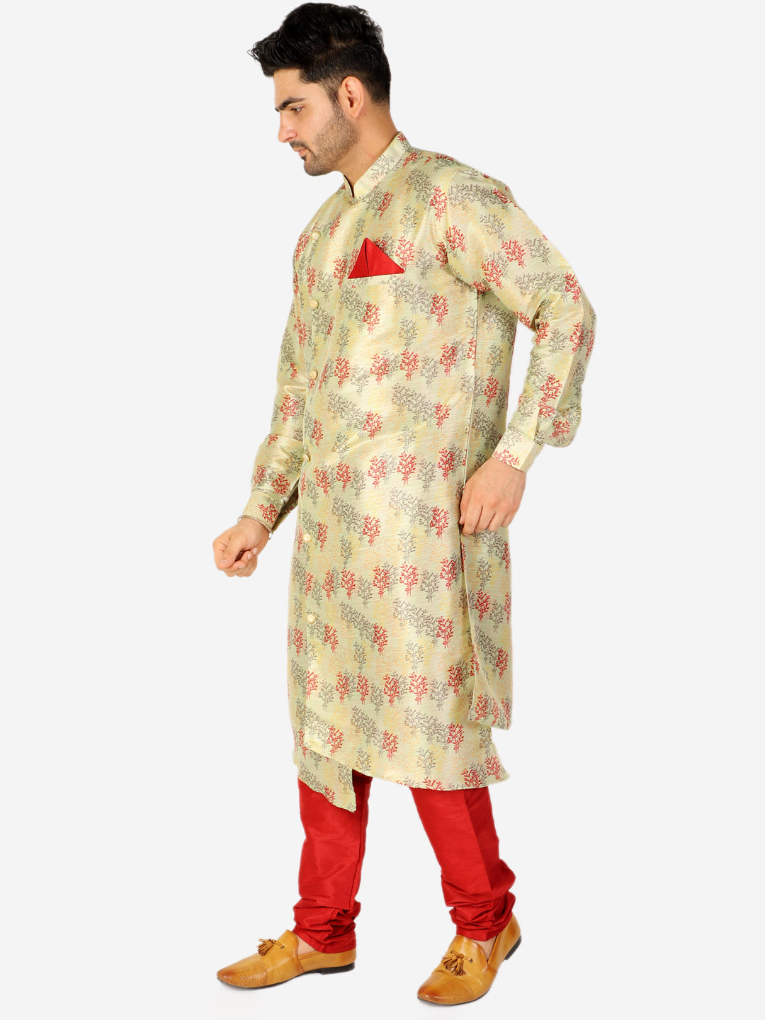 Pro Ethic Men's Kurta Pajama Set Silk - Light Green (A-106)