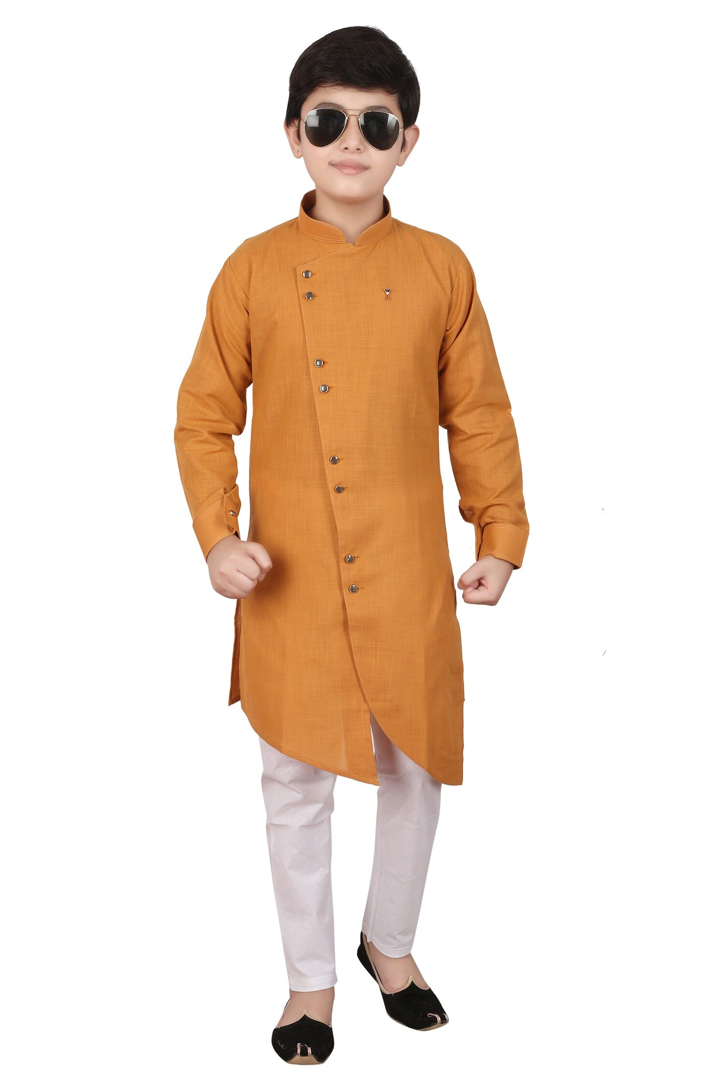 Pro Ethic Mustard Kurta Pajama For Boys - Cotton -1 To 16 Years #109