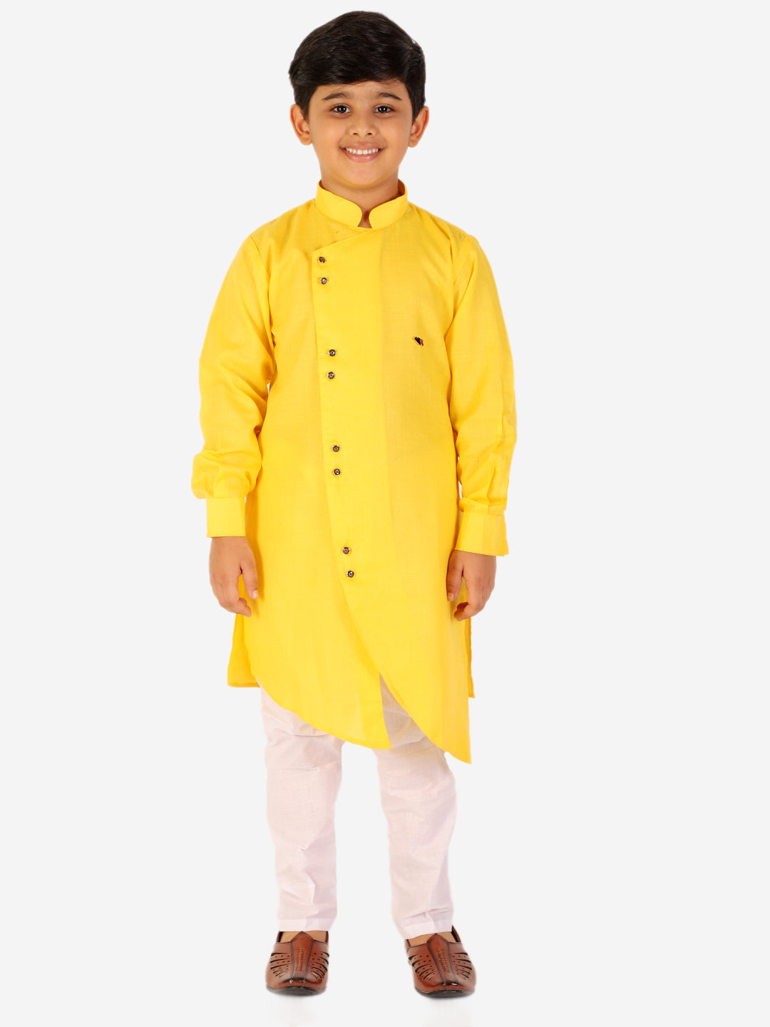 Pro Ethic Kurta Pajama For Boys - Cotton - Yellow S-109