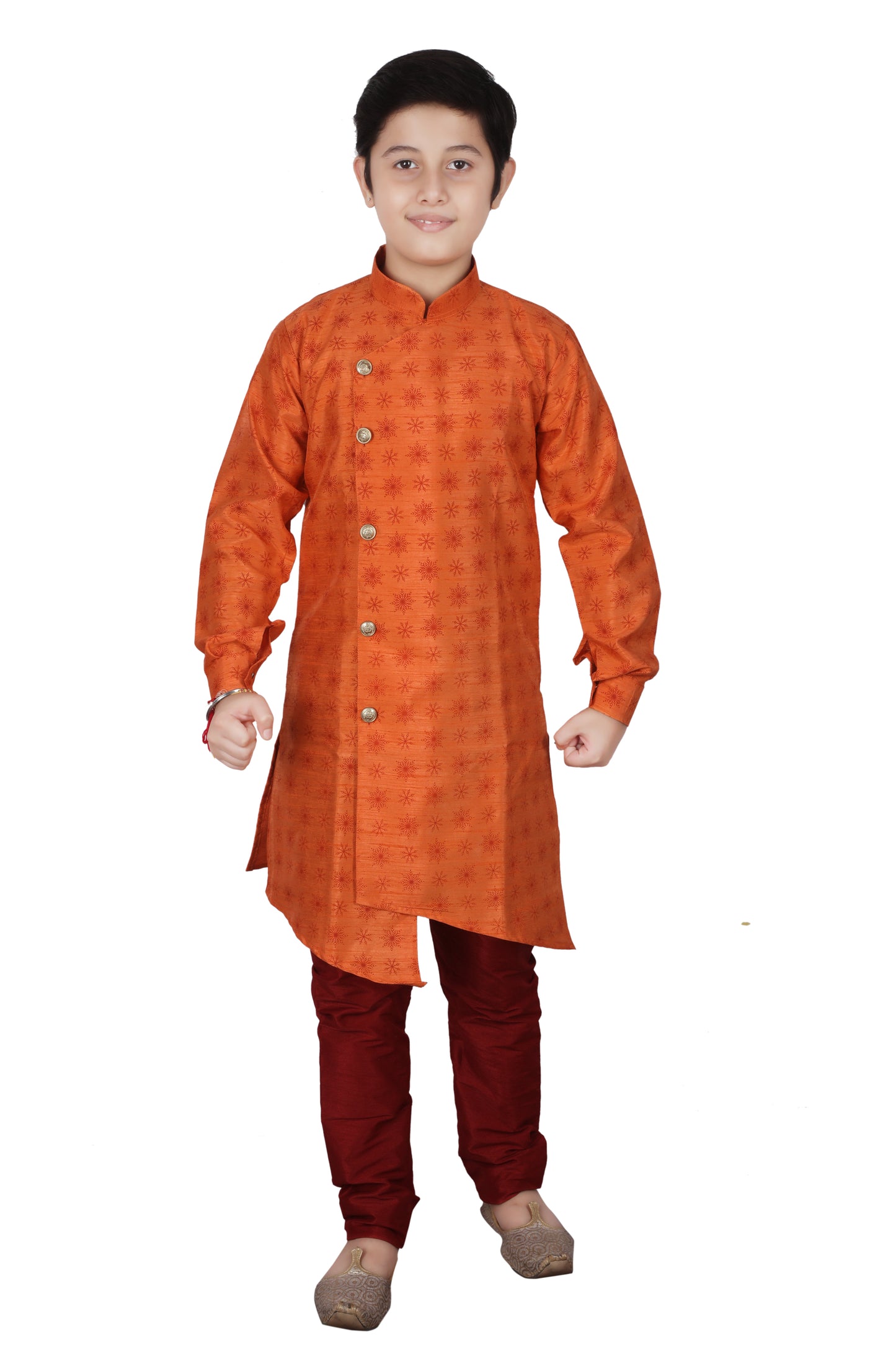 Orange Kurta Pajama For Kids Ethnic Wear