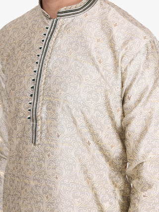 Pro Ethic Men's Kurta pajama set - Mandarin Collar | Silk | Fon | (A-115)