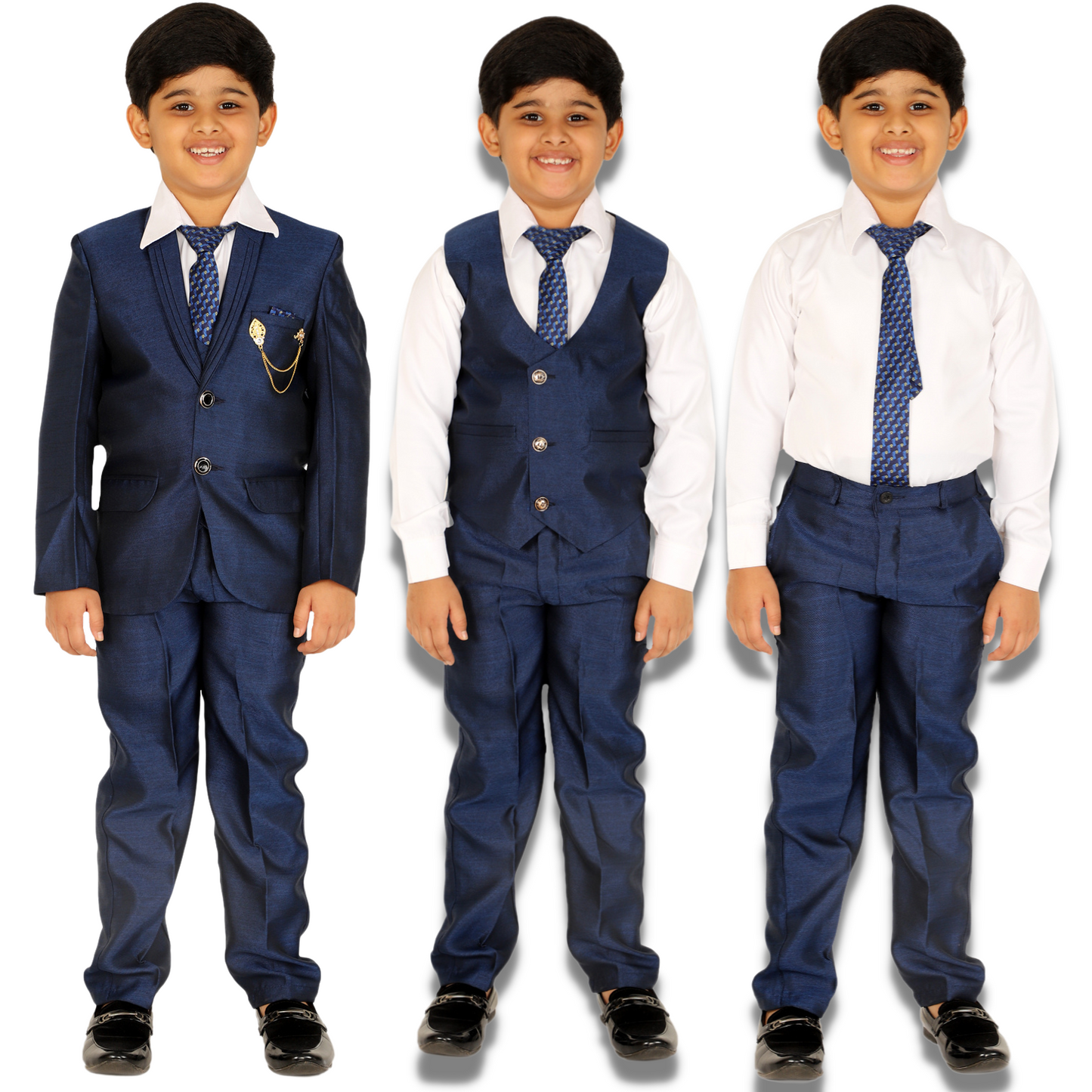 Pro Ethic Five Piece Suit For Boys Navy Blue T-126