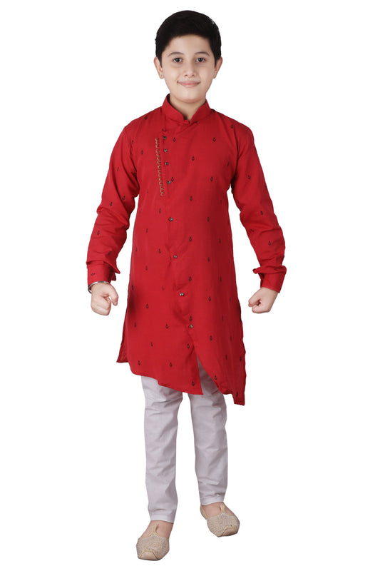 Pro Ethic Maroon Kurta Pajama For Boys - Cotton - 1 To 16 Y #S-142