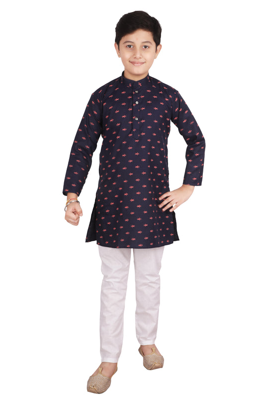 Pro Ethic Kids Kurta Pajama Set Cotton Blue s-148