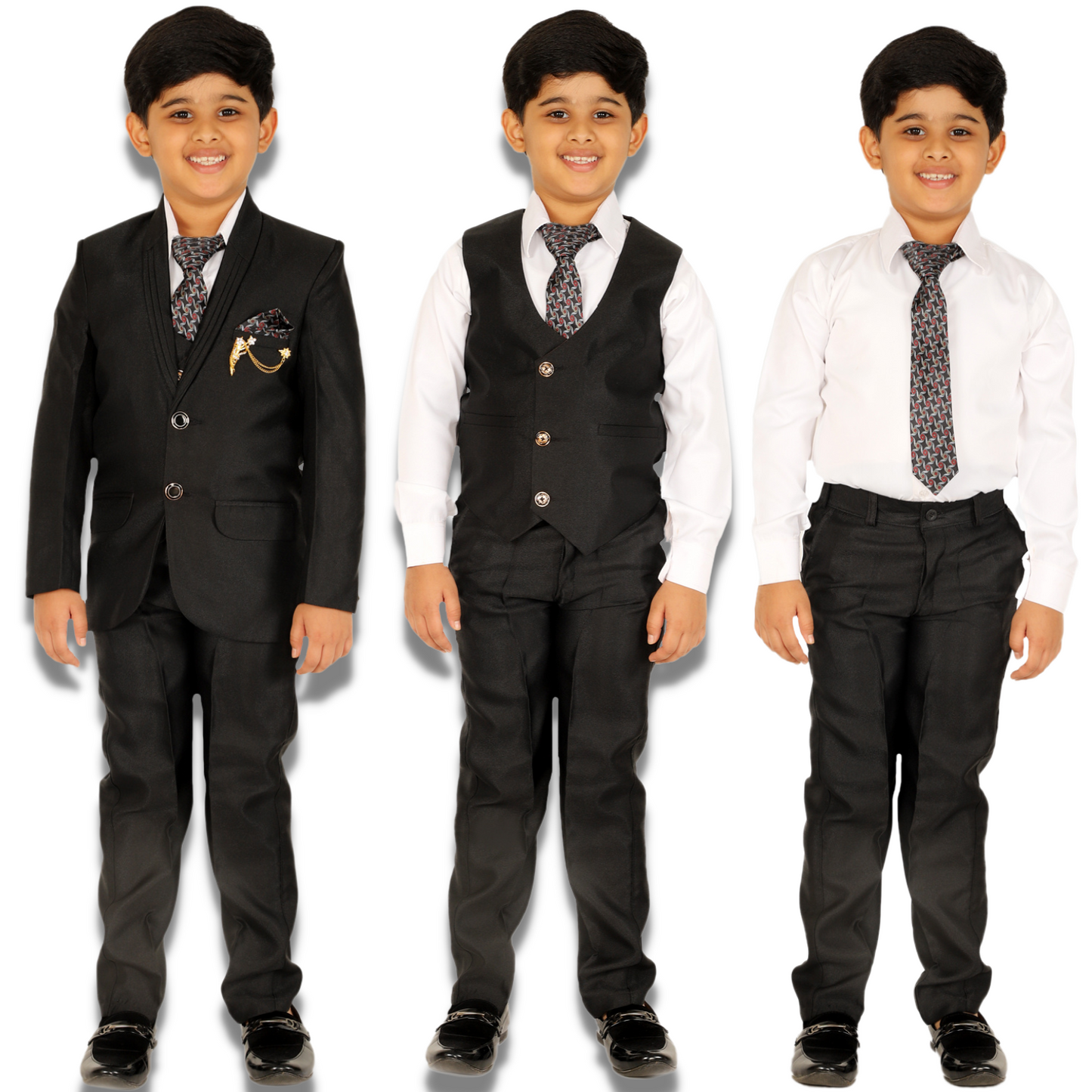 Pro Ethic Five Piece Suit For Boys Black T-126