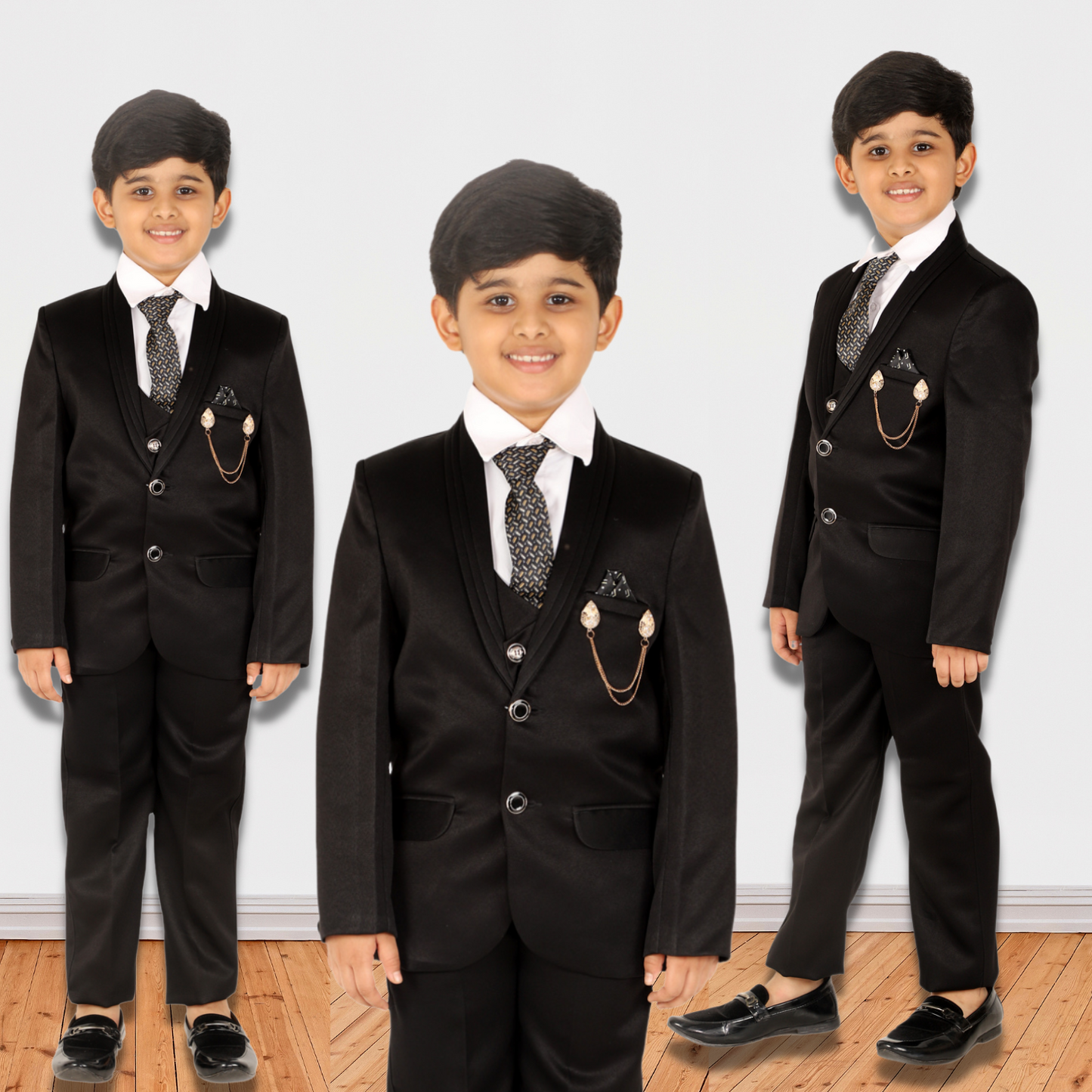 Pro Ethic Five Piece Suit For Boys Black T-128