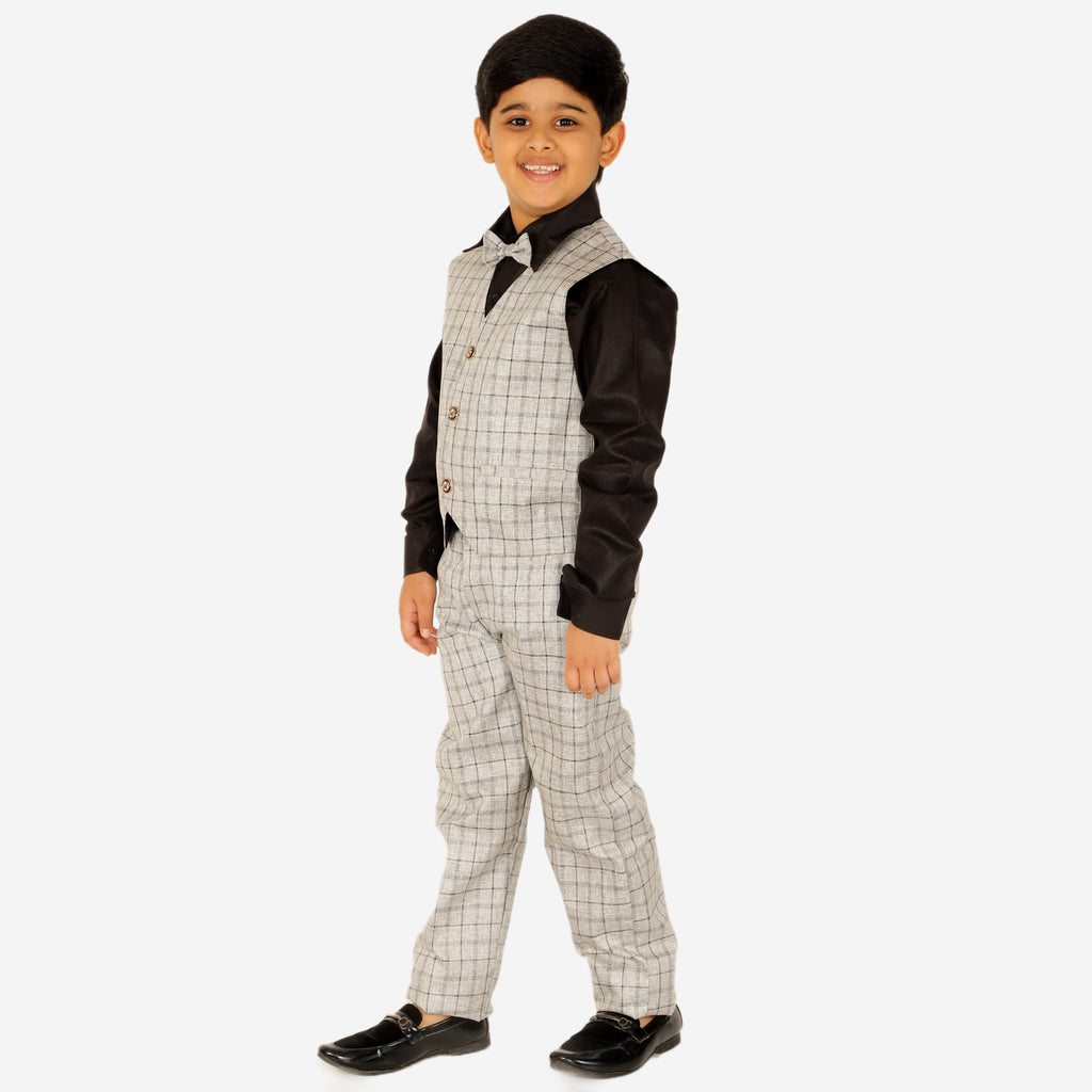 Pro Ethic Three Piece Suit For Boys Grey T-125