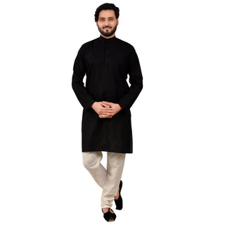 Pro Ethic Cotton Black New Look Kurta Pajama For Men (A-781)
