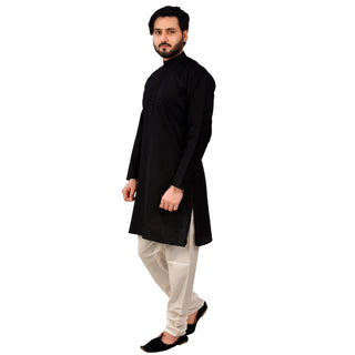 Pro Ethic Cotton Black New Look Kurta Pajama For Men (A-781)