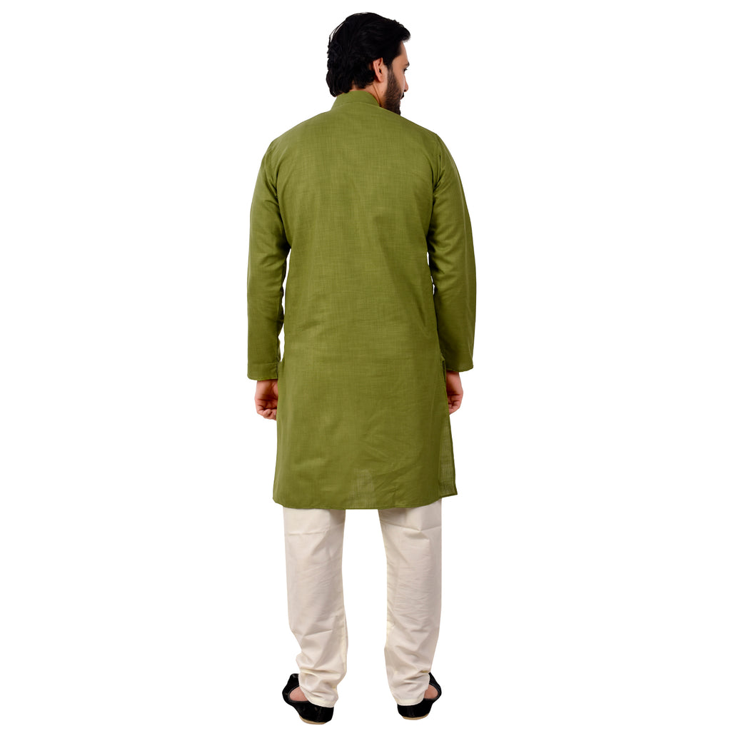 Pro Ethic Cotton Green New Look Kurta Pajama For Men (A-781)