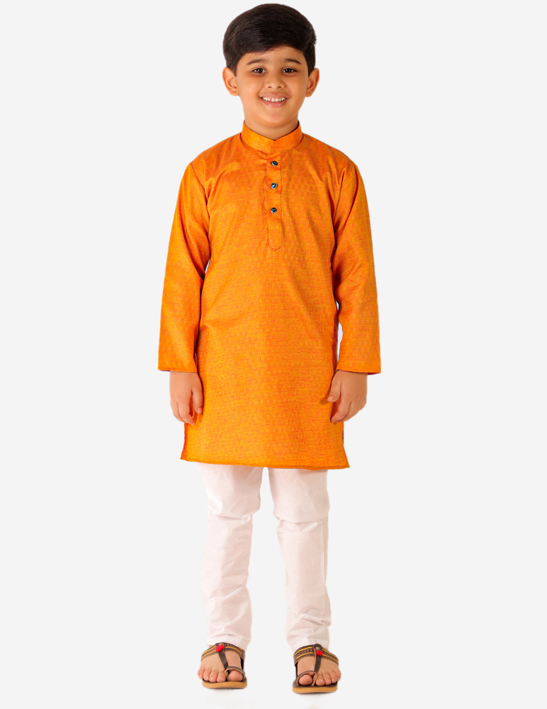 Pro Ethic Kurta Pajama For Boys 1 To 16 Years | Cotton | Floral Printed | Yellow (S-189)