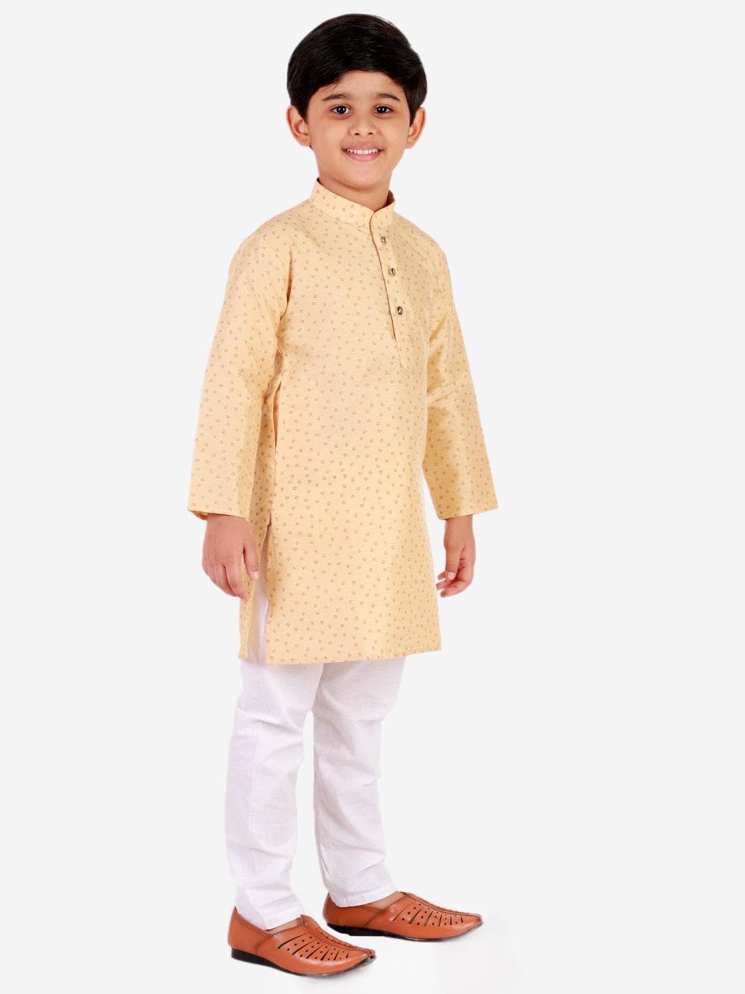 Pro Ethic Wear Silk Printed Kurta Pajama Set for Kids and Boys #S-121