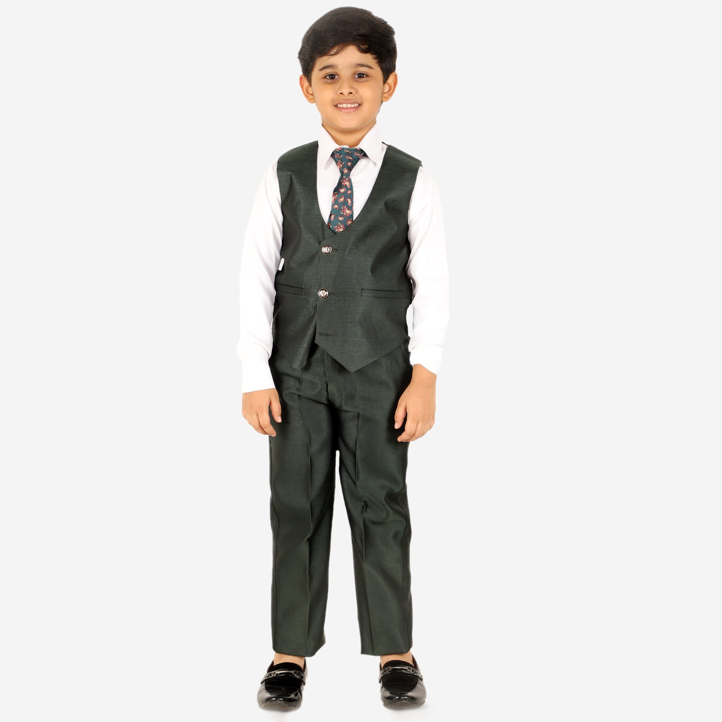 Pro Ethic Five Piece Suit For Boys Dark Green T-127