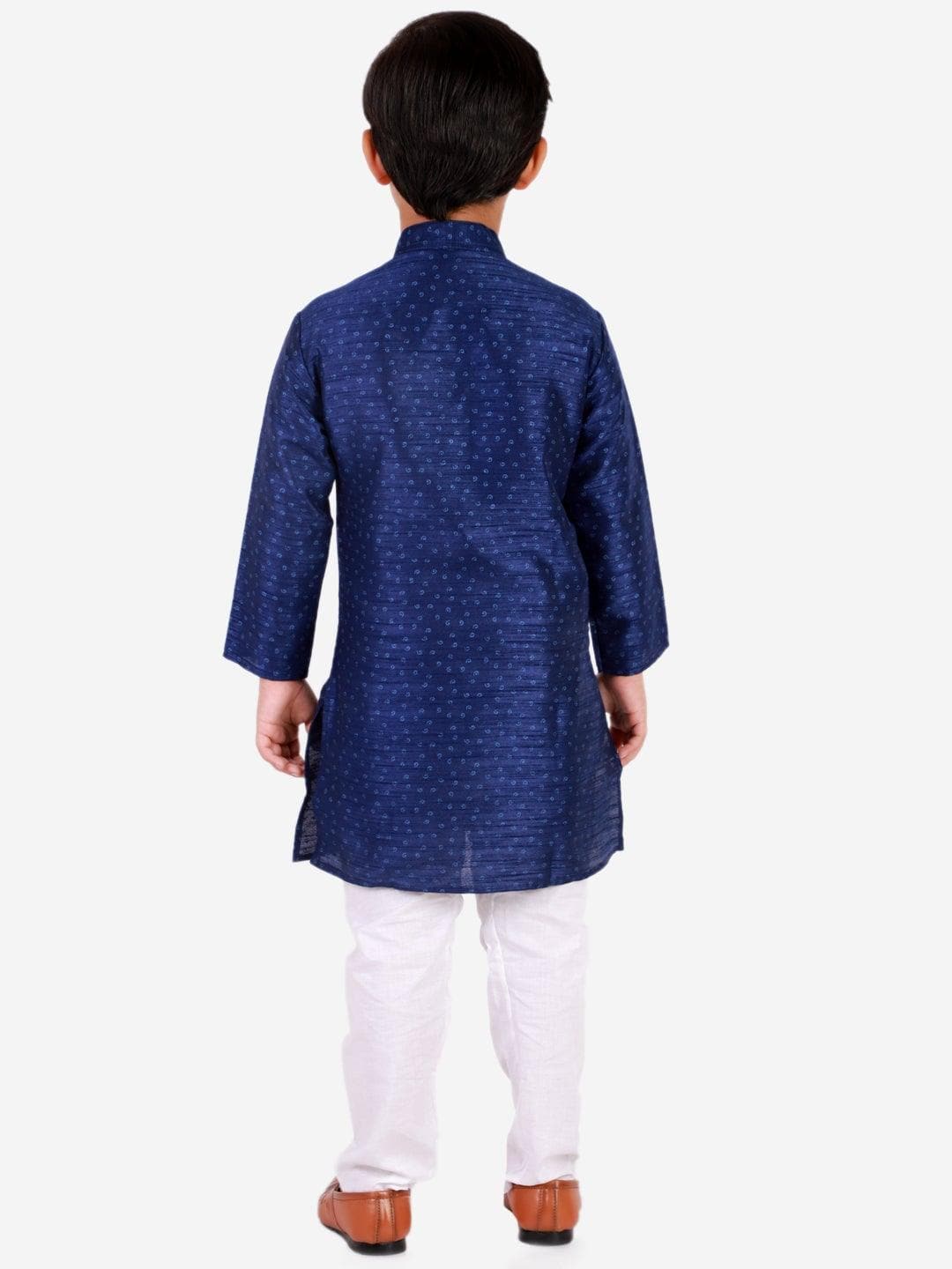 Pro Ethic Wear Silk Printed Kurta Pajama Set for Kids and Boys #S-121