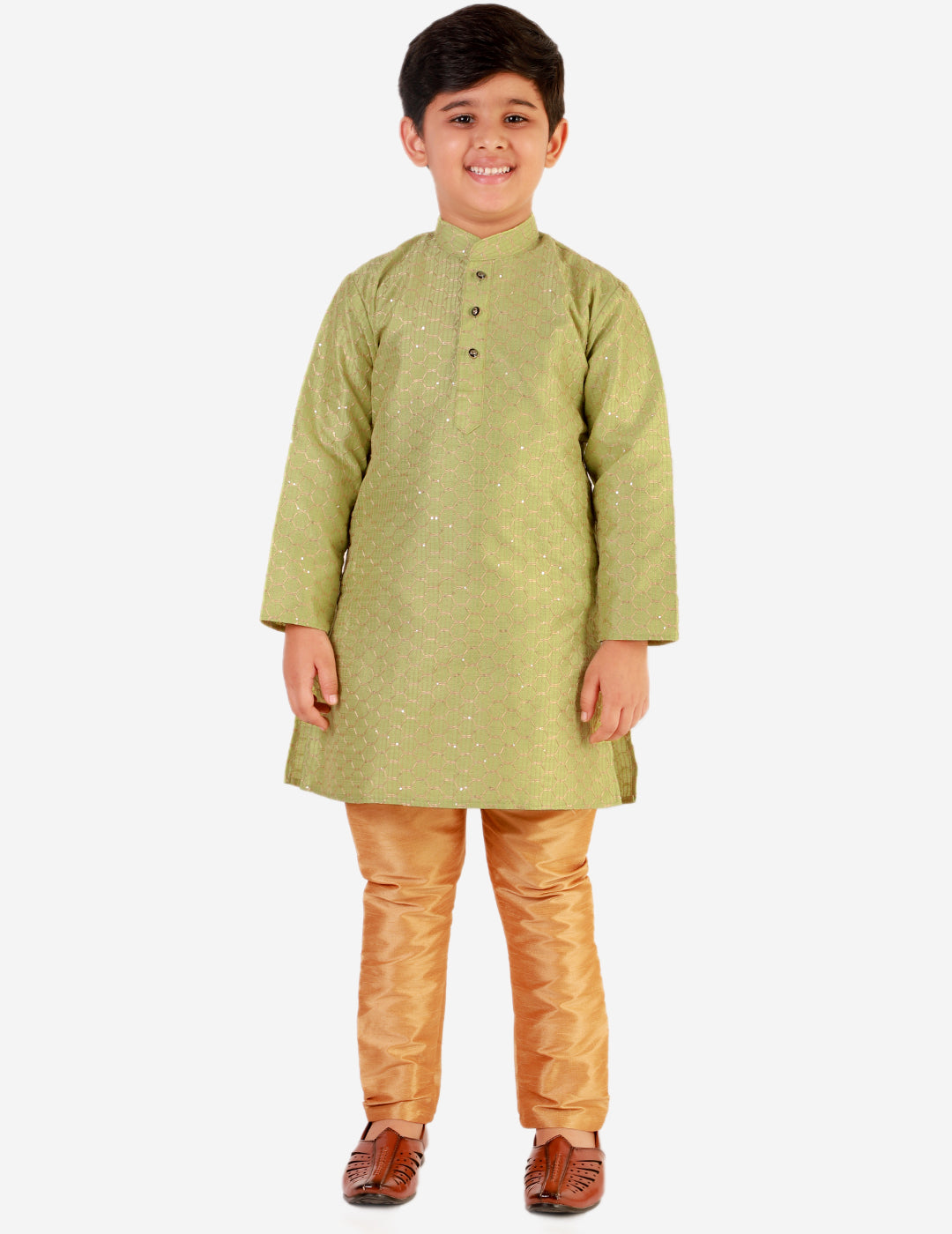 kids kurta pajama for boys 1 to 16 years green