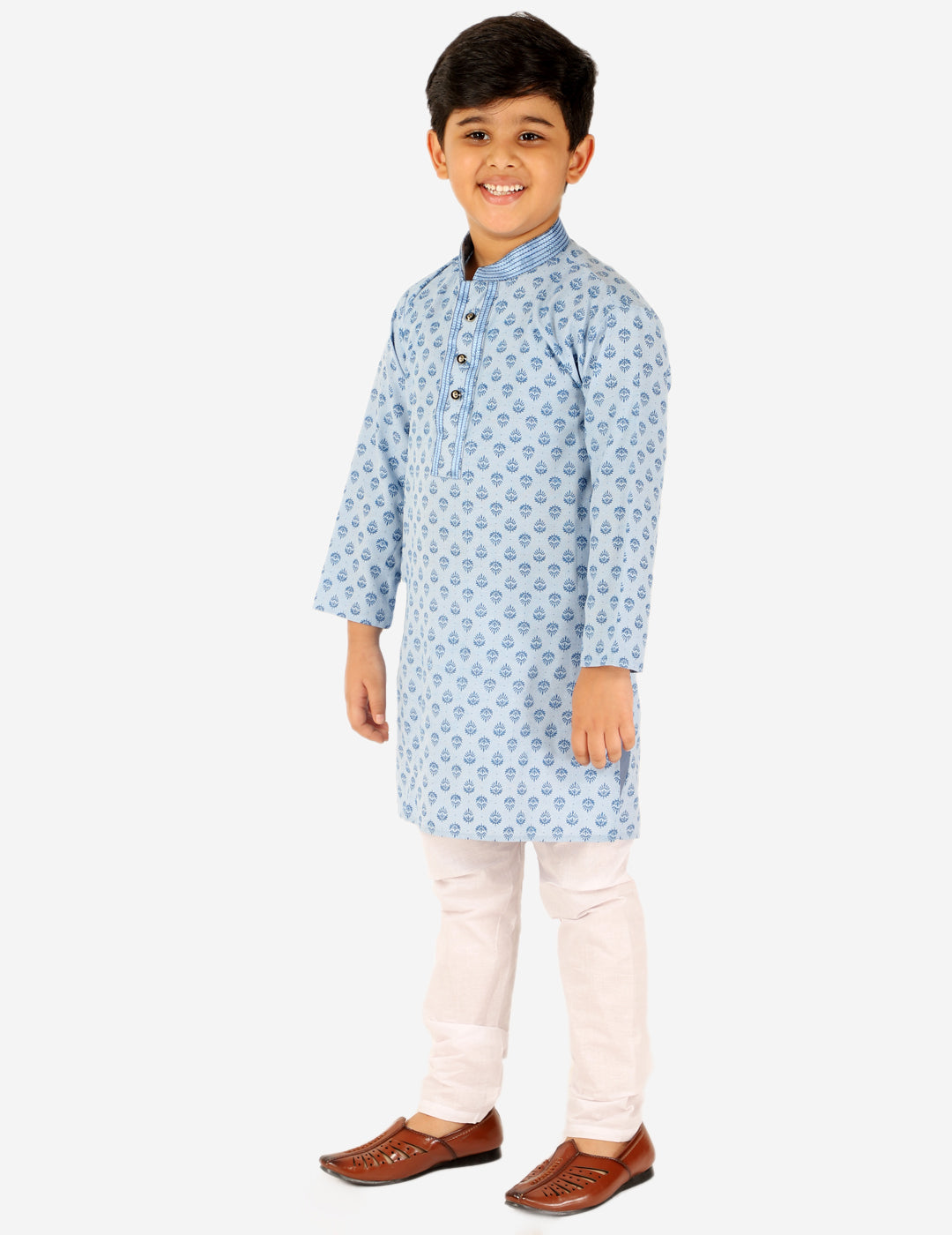 Pro Ethic Kurta Pajama For Boys Cotton Sky Blue (S-167)