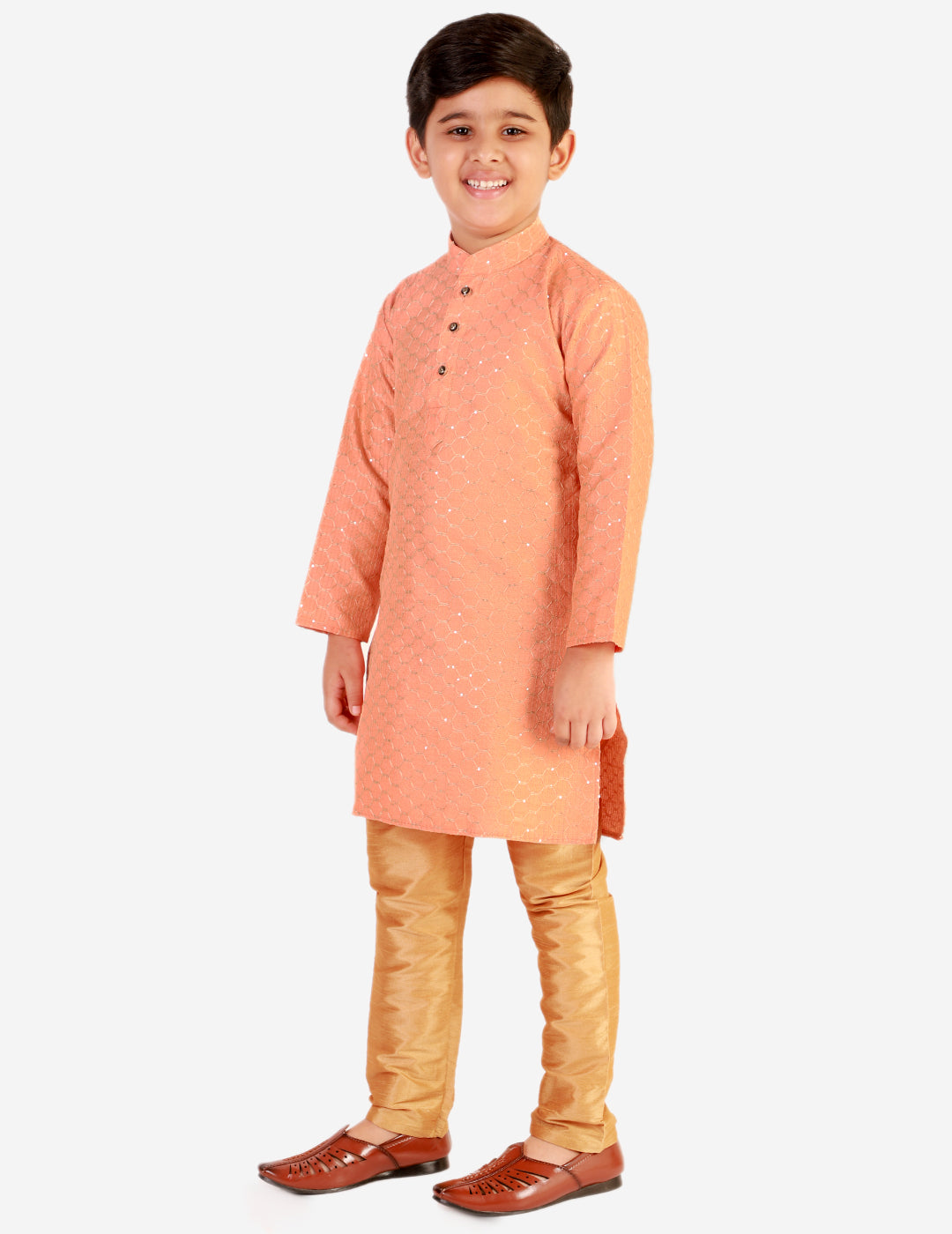 kids kurta pajama for boys 1 to 16 years light pink