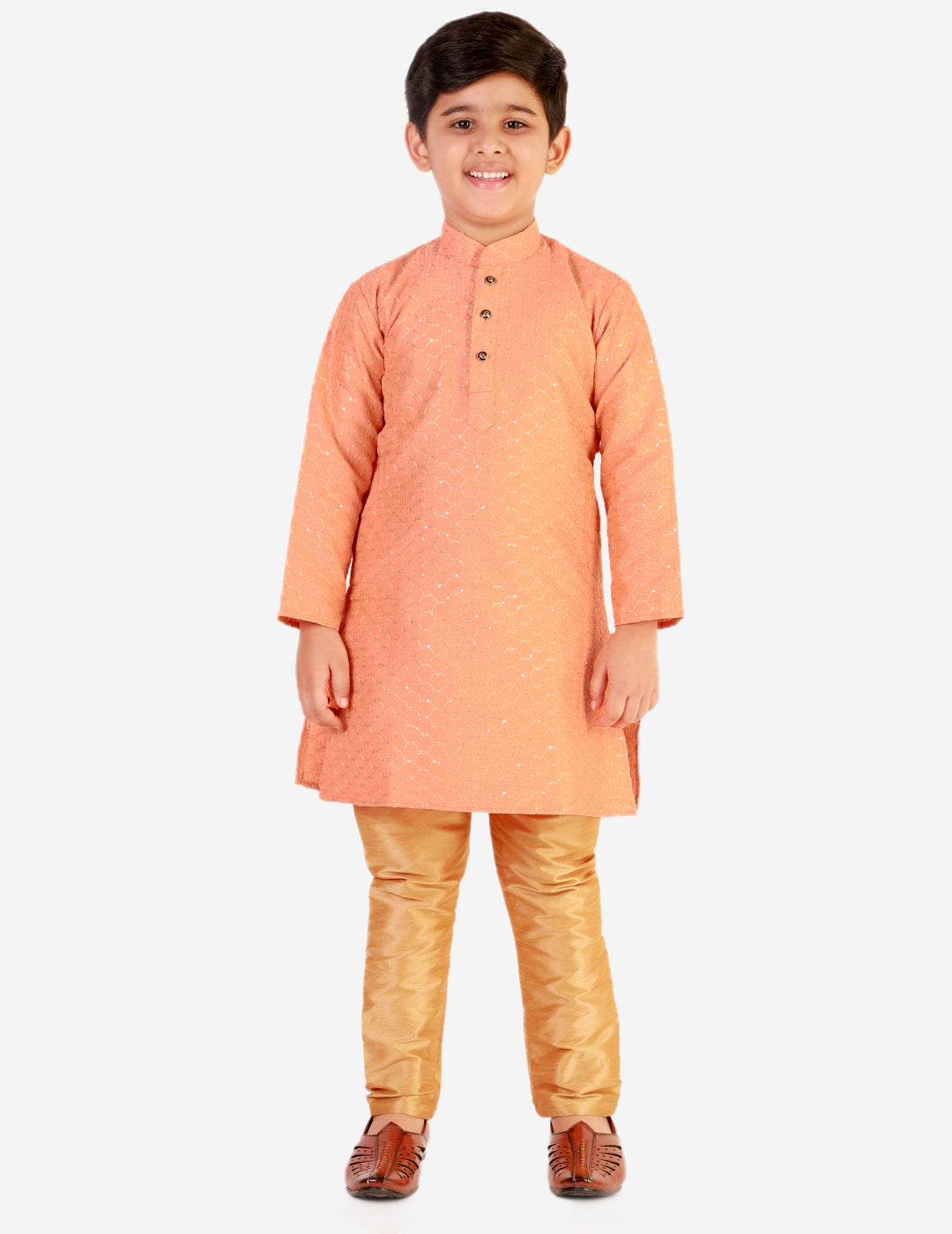 kids kurta pajama for boys 1 to 16 years light pink