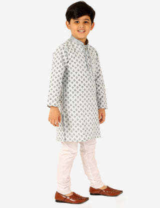 Pro Ethic Kurta Pajama For Boys Cotton Light Blue (S-167)