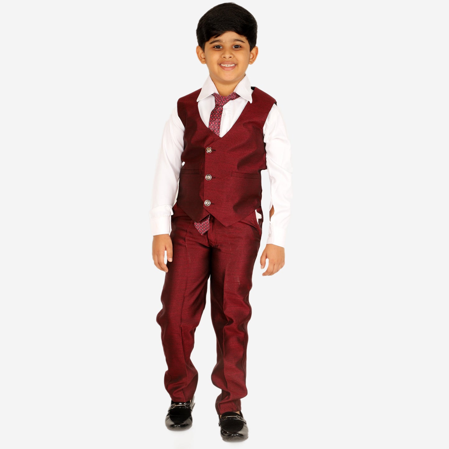 Pro Ethic Five Piece Suit For Boys Maroon T-126