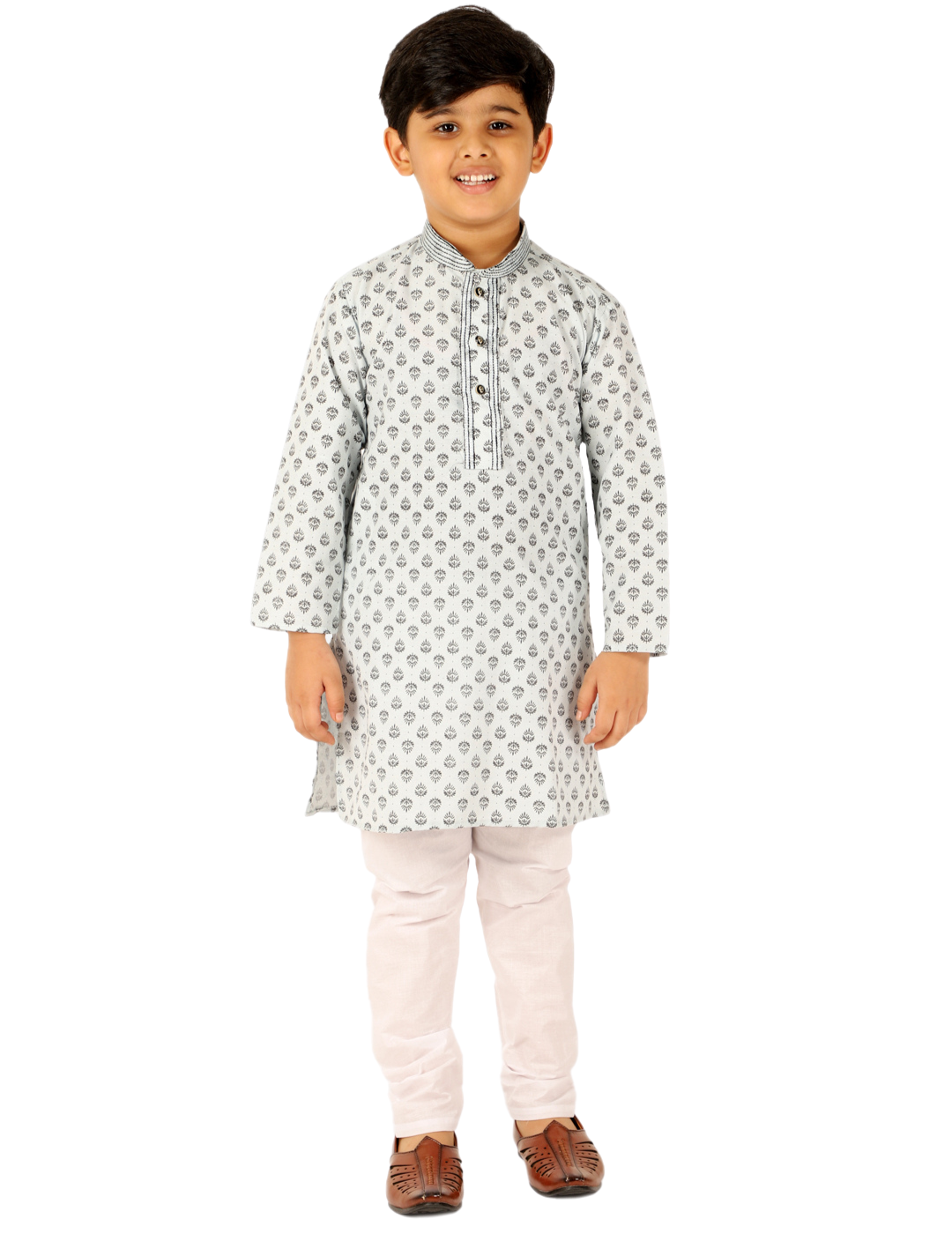 Pro Ethic Kurta Pajama For Boys Cotton Light Blue (S-167)