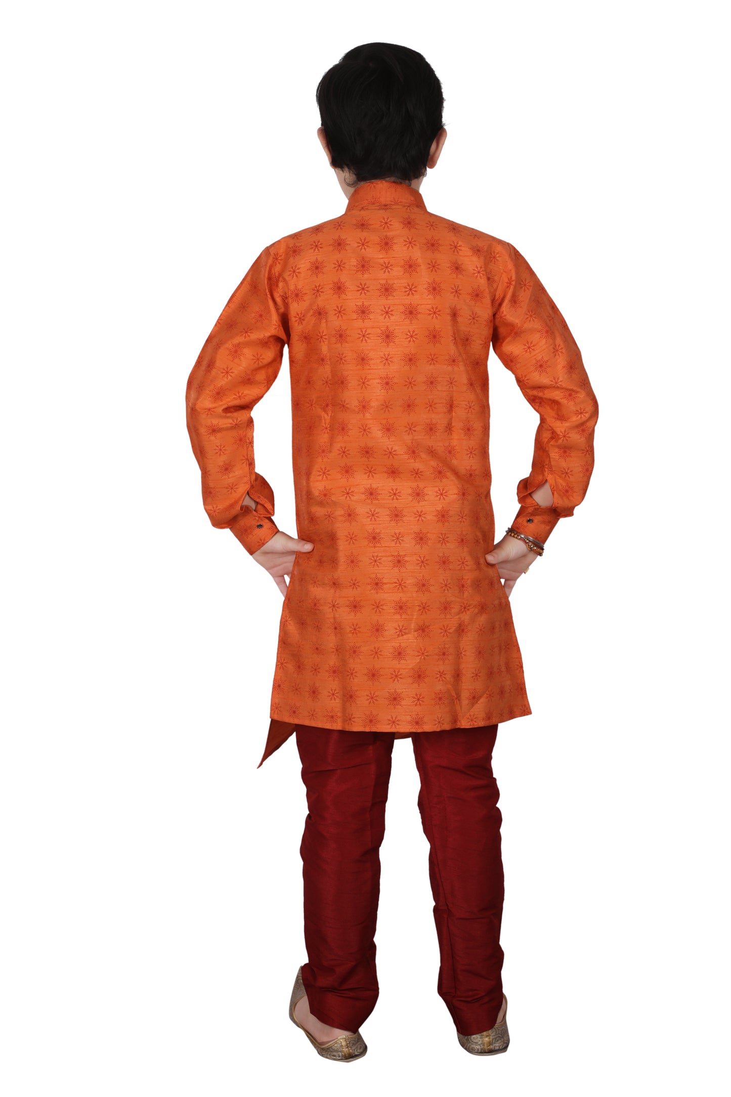 Orange Kurta Pajama For Kids Ethnic Wear