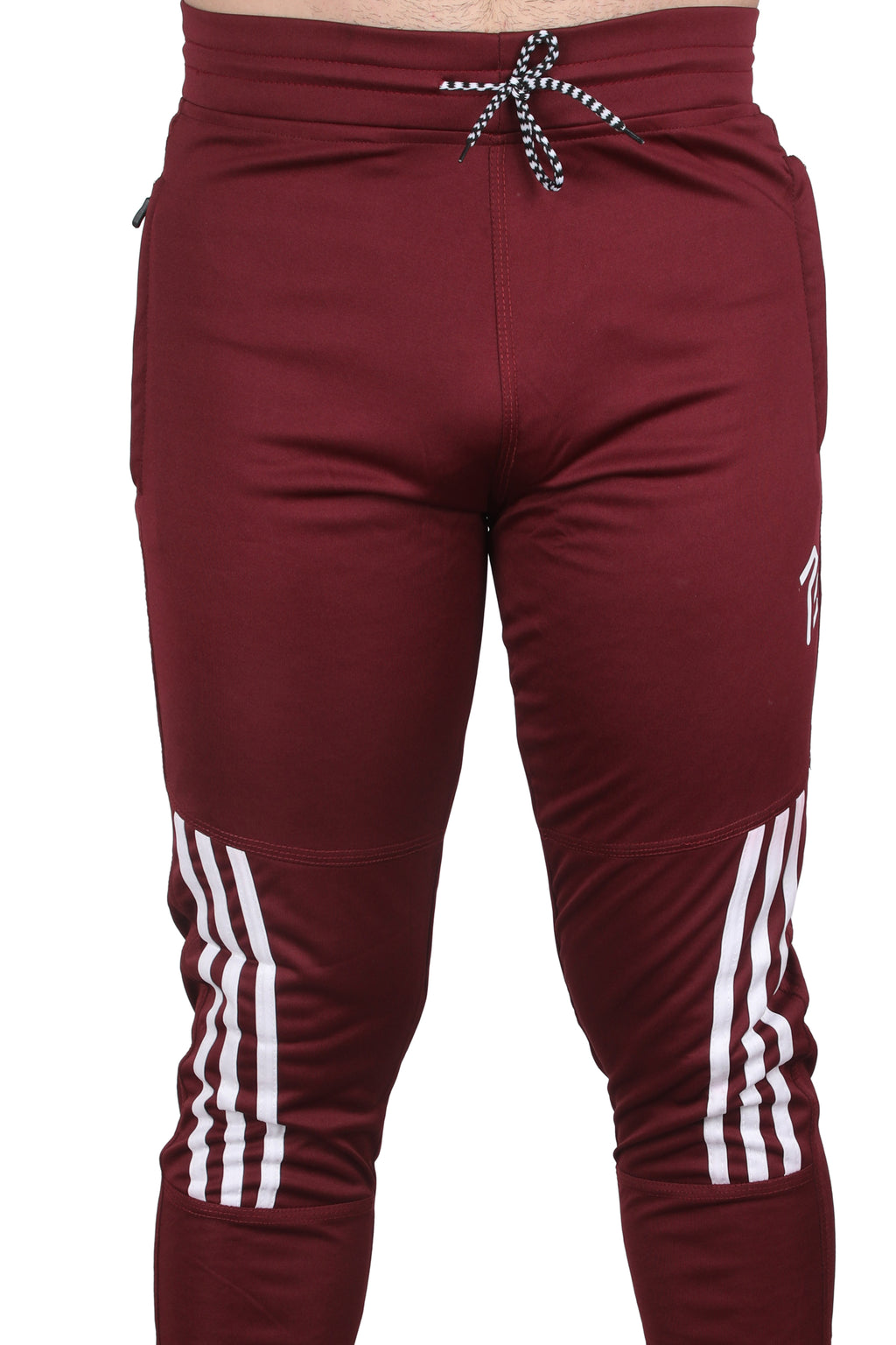 Pro Ethic Men's Lycra Track Pants Set Maroon Pack of 1 #J-104