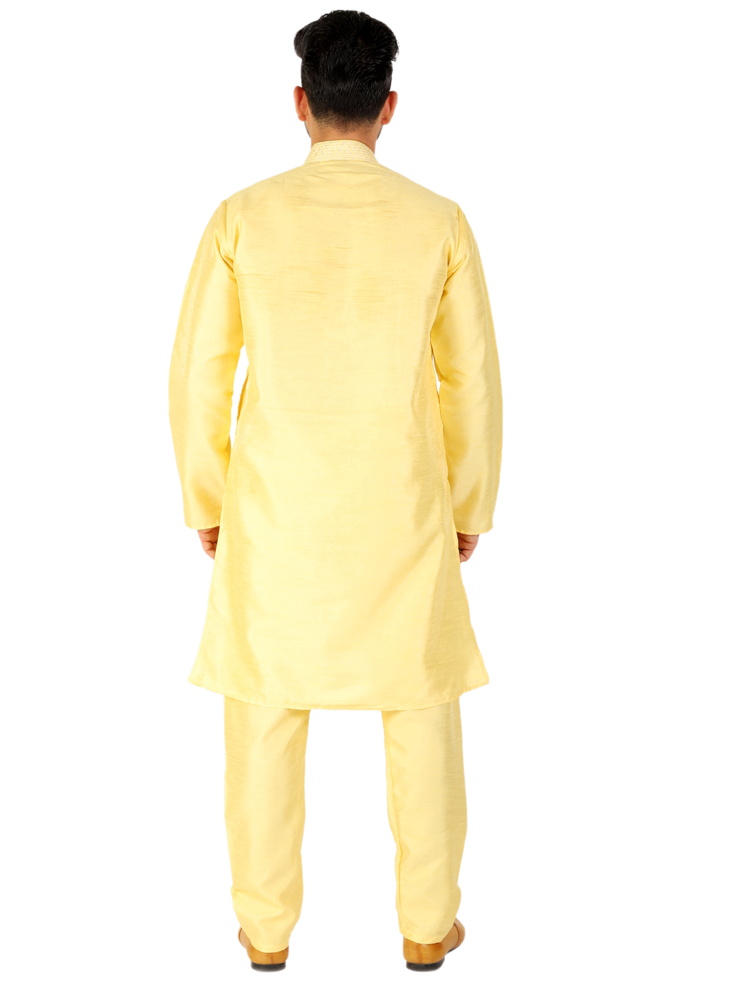 Pro Ethic Lemon Men's Kurta Pajama Set Silk (A-104)