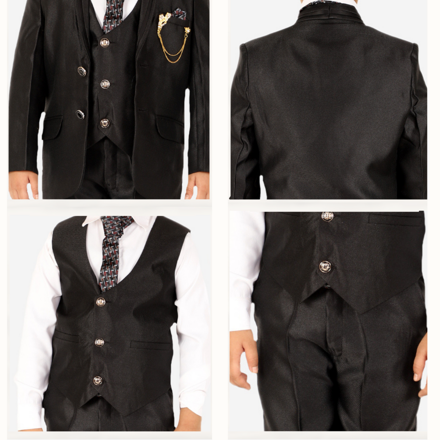 Pro Ethic Five Piece Suit For Boys Black T-127