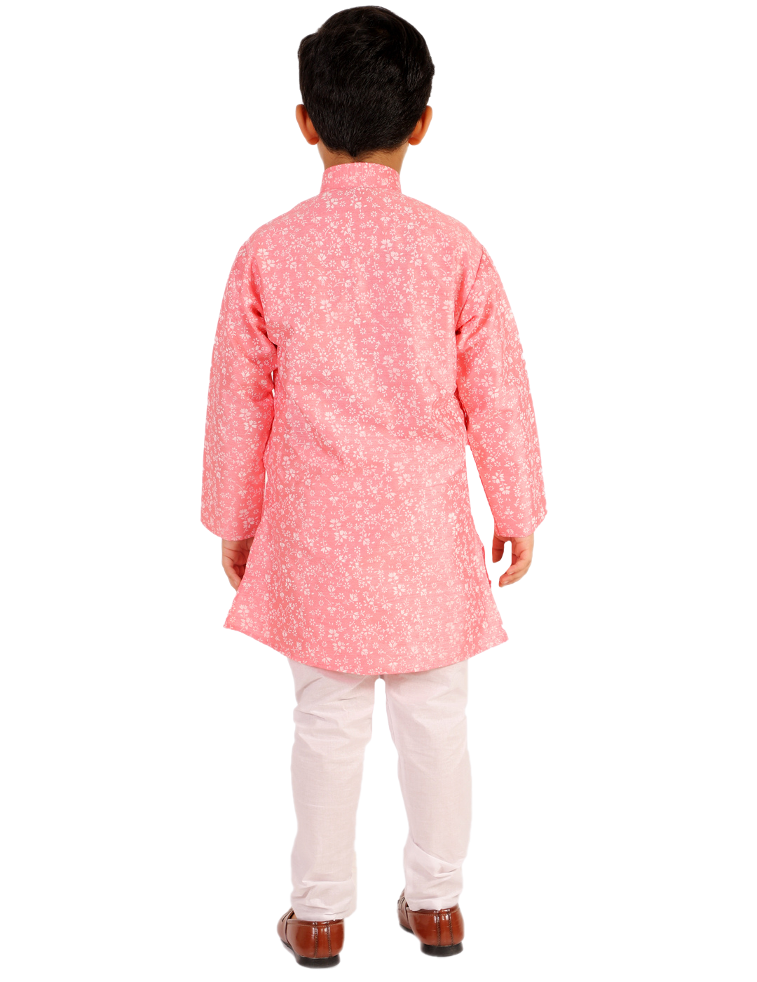 Pro Ethic Boys Kurta Pajama Set Cotton Solid Pink (S-171)