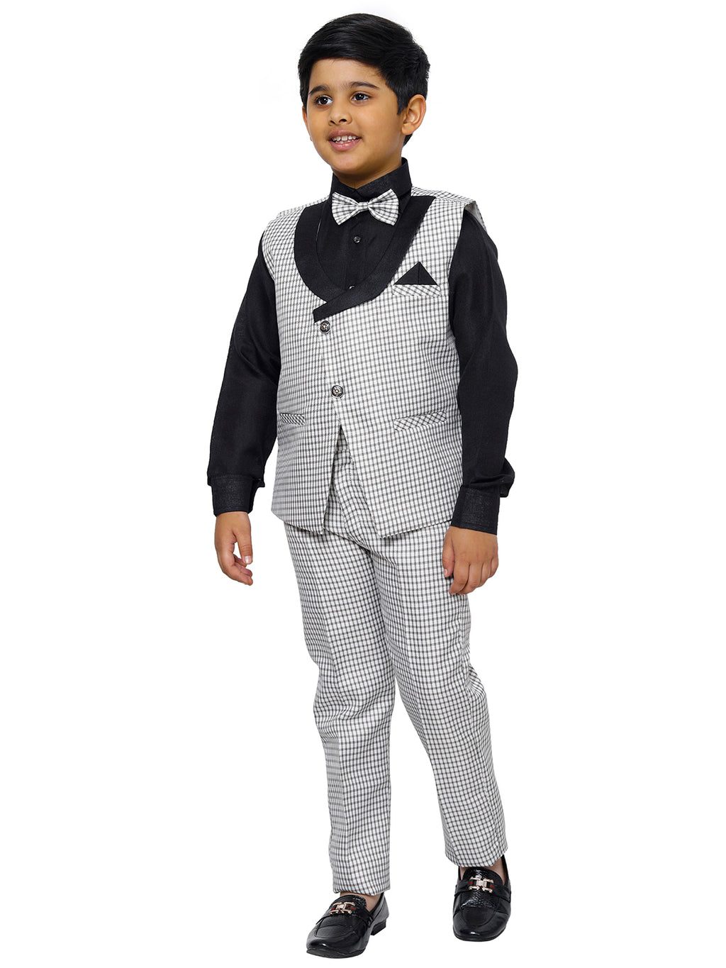 Pro Ethic Three Piece Suit For Boys Black T-131
