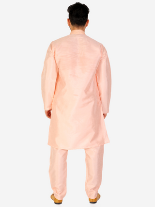Pro Ethic Pink Men's Kurta Pajama Set Silk (A-104)