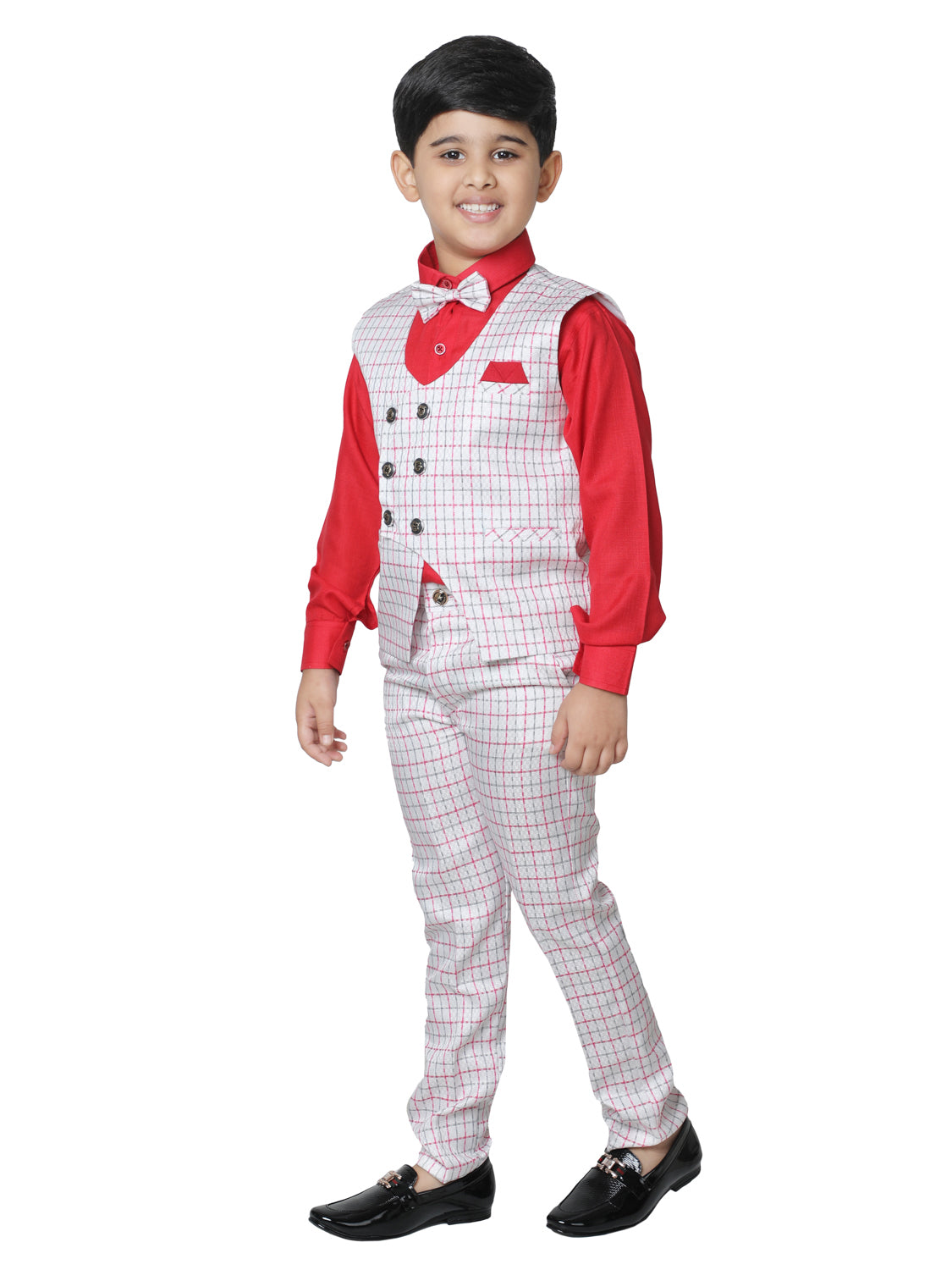 Pro Ethic Three Piece Suit For Boys Red T-129