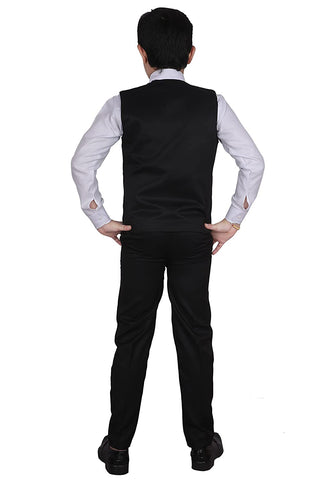 Pro Ethic Three Piece Suit For Boys Cotton Black Floral Print T-121