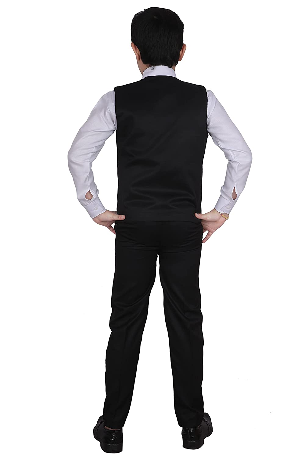 Pro Ethic Three Piece Suit For Boys Cotton Black Floral Print T-121