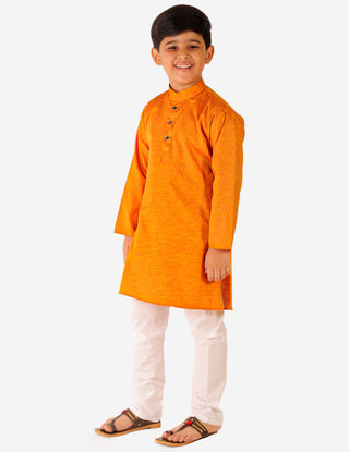 Pro Ethic Kurta Pajama For Boys 1 To 16 Years | Cotton | Floral Printed | Yellow (S-189)