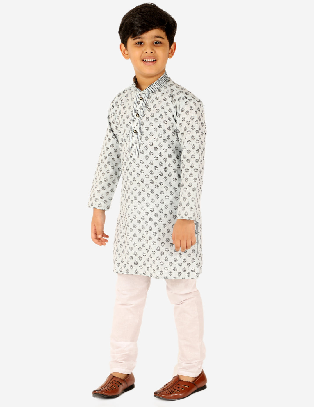 Pro Ethic Kurta Pajama For Boys Cotton Light Blue (S-167)