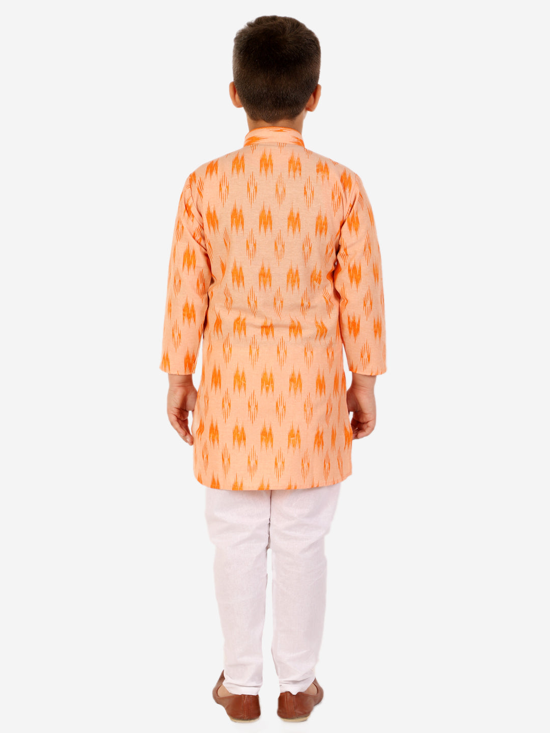 Pro Ethic Cotton Kurta Pajama For Boys Orange Printed S-154