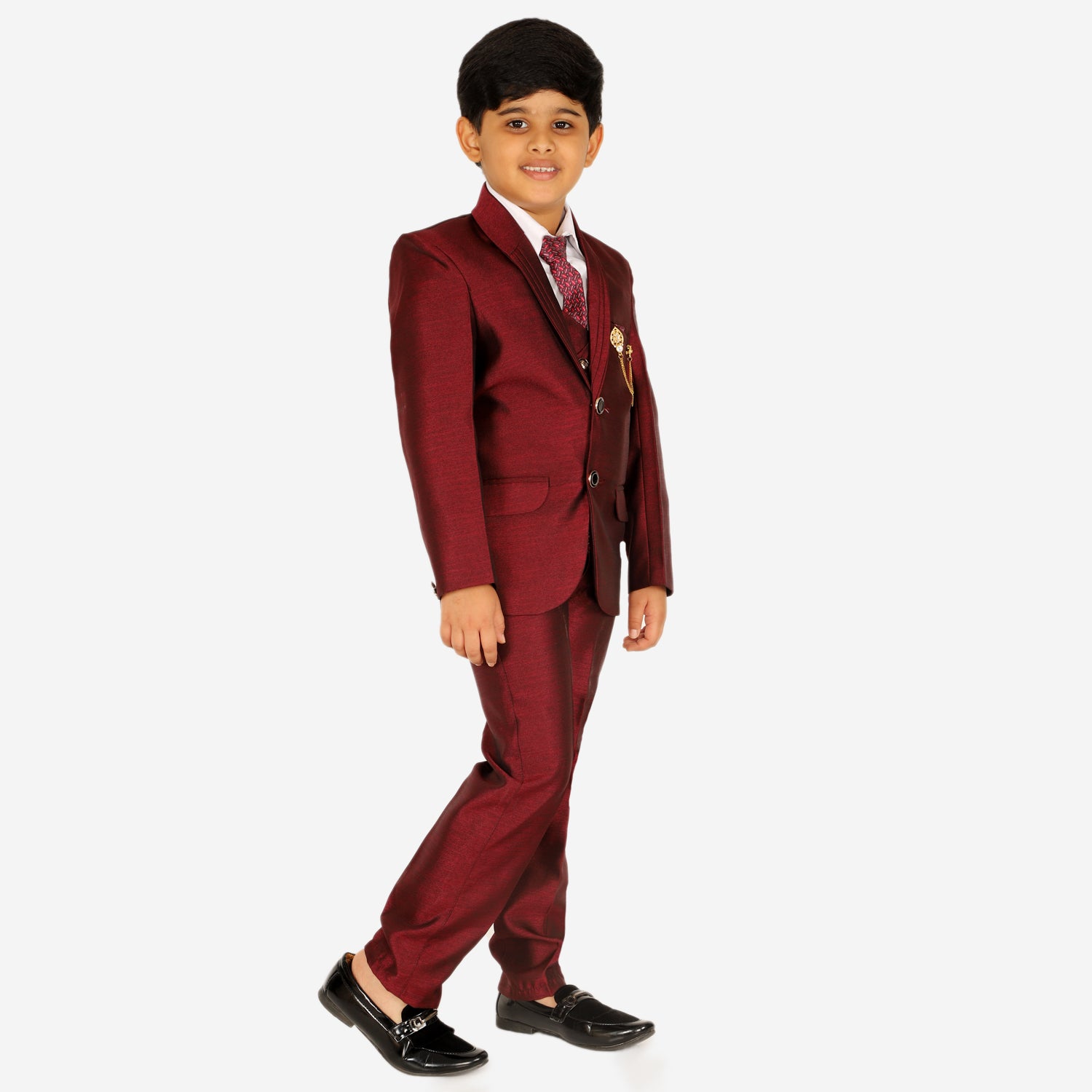 Pro Ethic Five Piece Suit For Boys Maroon T-126