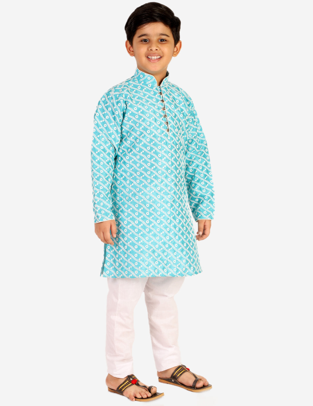 kids kurta pajama for boys 1 to 16 years sky blue